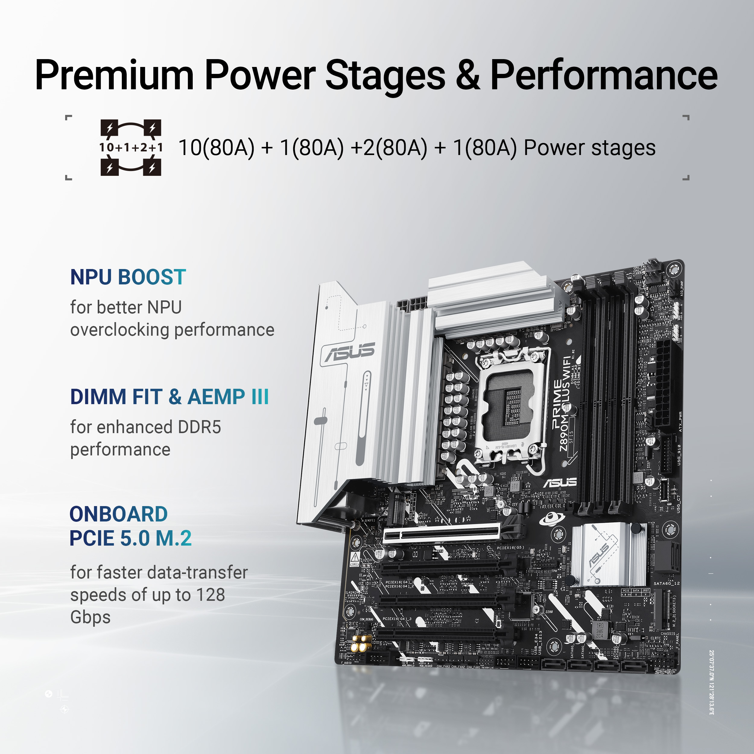 A large marketing image providing additional information about the product ASUS PRIME Z890M-PLUS WiFi-CSM LGA1851 ATX Desktop Motherboard - Additional alt info not provided